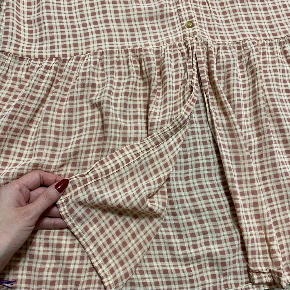 Faithful the Brand Maple Gingham Ditsy Midi Dress - Picture 4 of 10